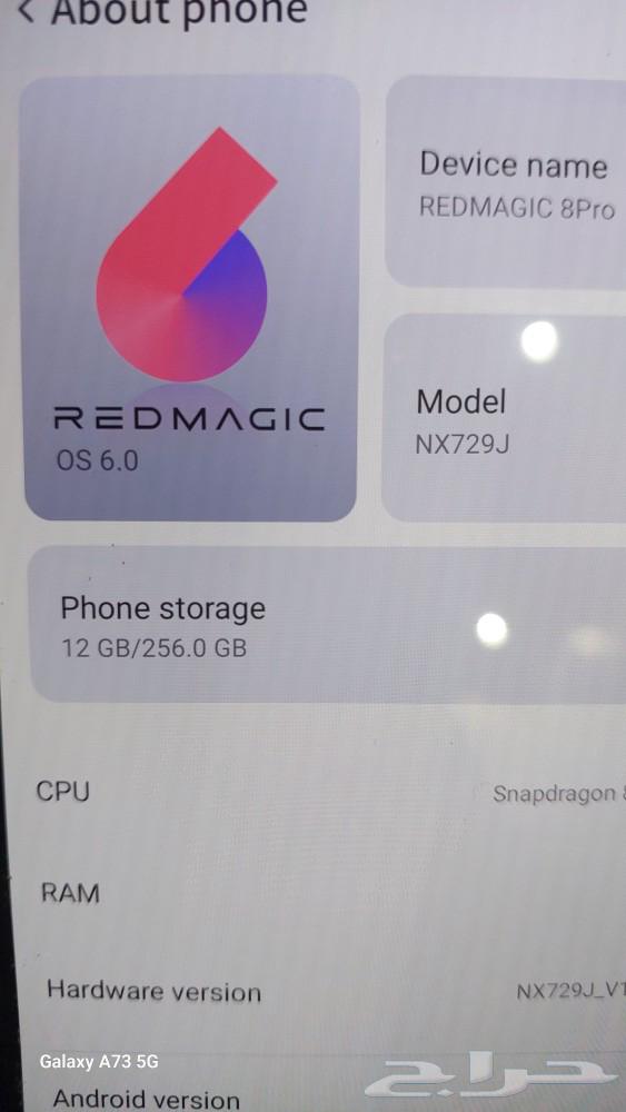 Red Magic - Red Magic 8 Pro 256GB Global Version Clean63672447533187111