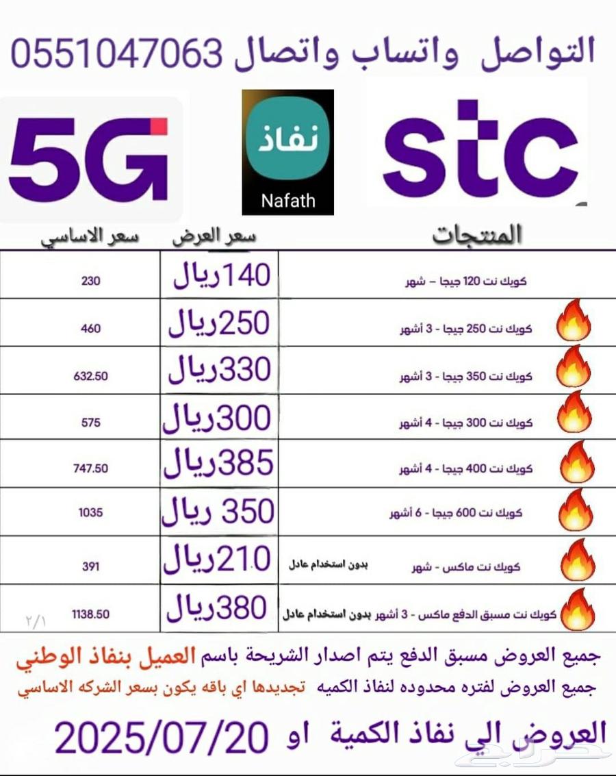 Quick Net Prepaid Unlimited 3 Months Offer - 5G Router STC CPE563680820128513111