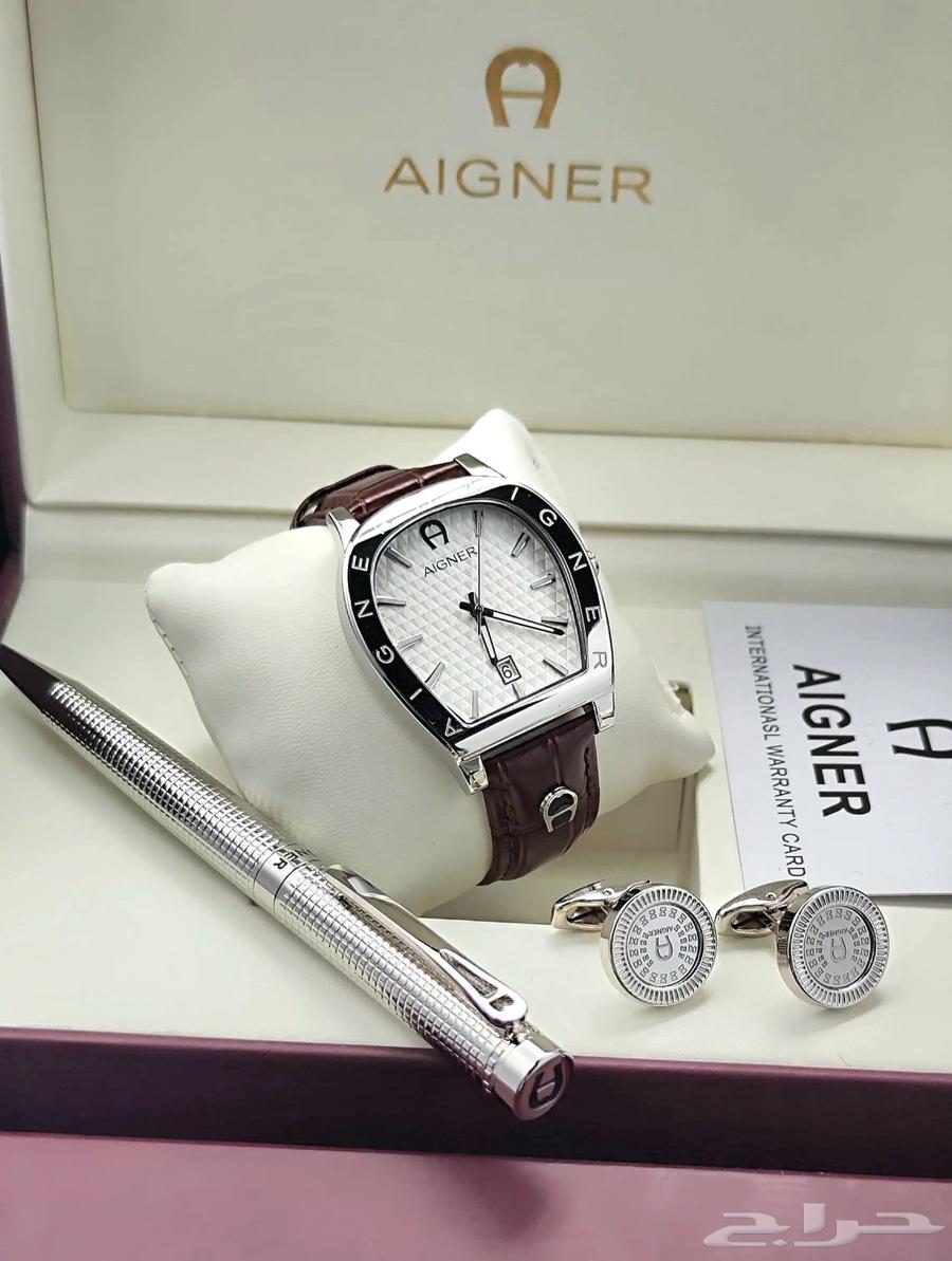 Aigner Watch Set with Pen and Cufflinks63698995231491112