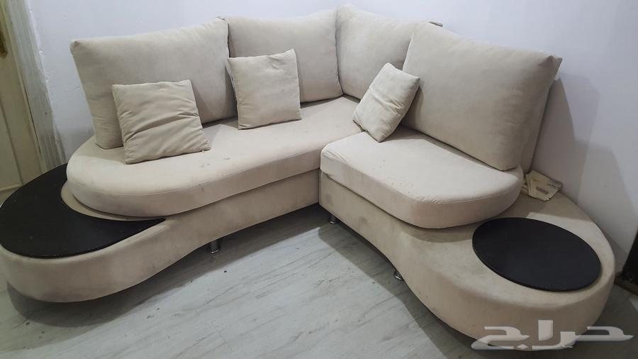 غرفة نوم من ايكيا  مجلس حرف L  ثلاجه وطاولتين للبيع63679655400833113