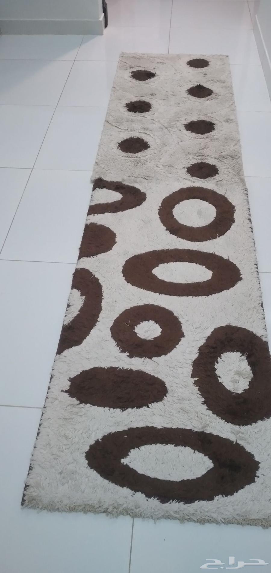 Sofa with TV table, regular table, curtain, 3 rugs, mirrors, and shelf63699007653123110