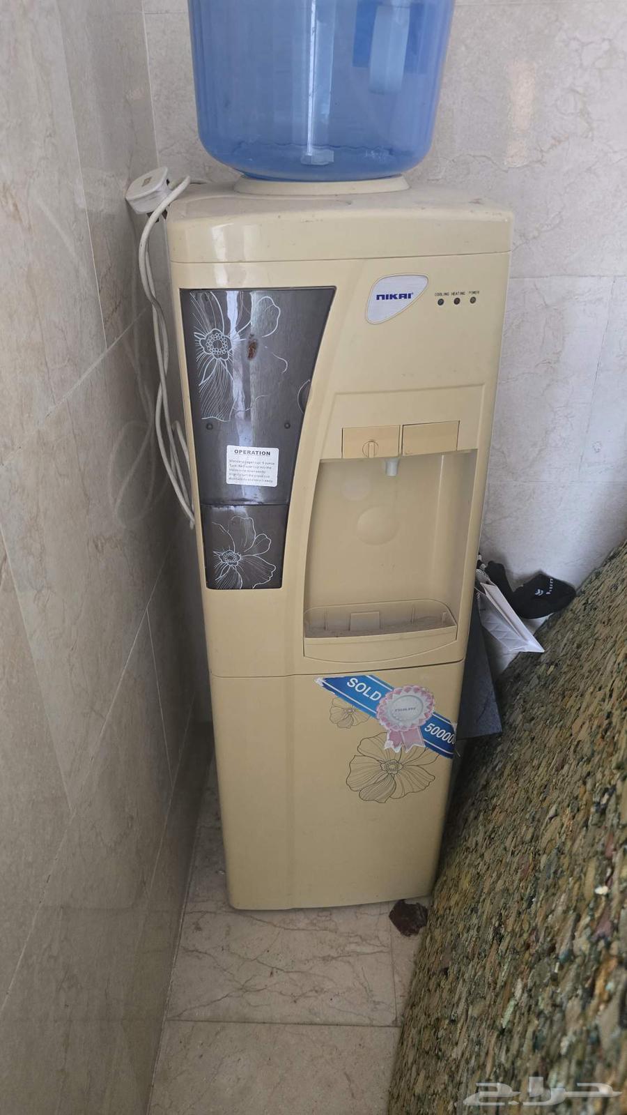 غساله 5ك و تلاجه مياه بحاله جيده63702335394689111