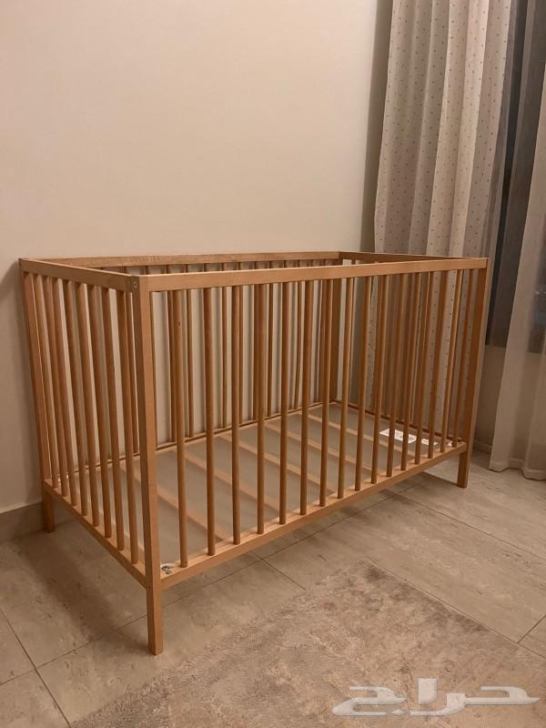 SNIGLAR سرير أطفال مواليد من ايكيا خشب زان63705944308483111