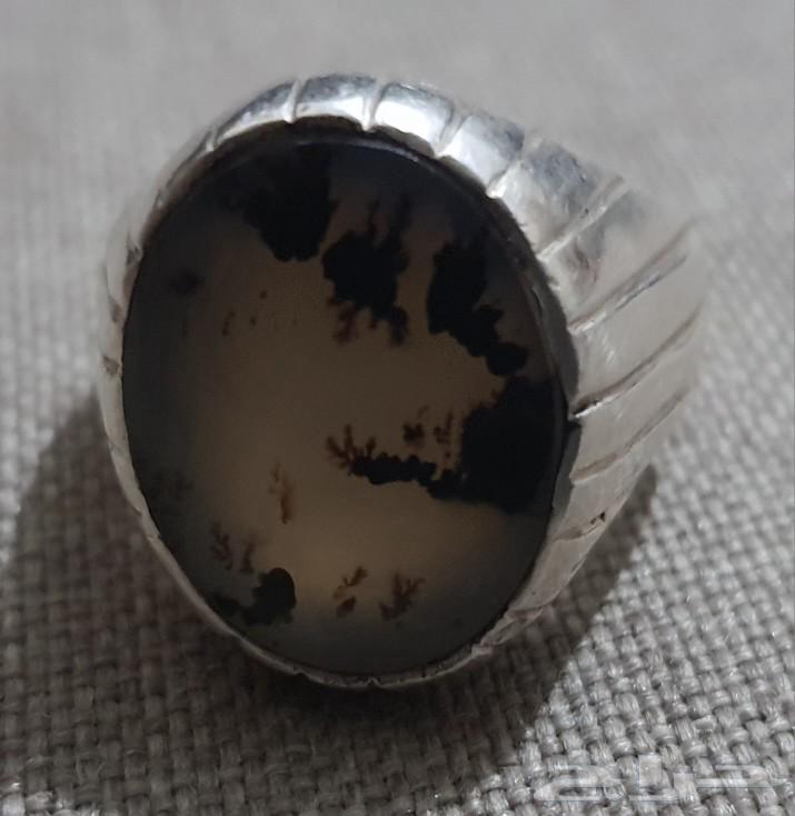 Agate Ring with Tree Carving63699623854593111
