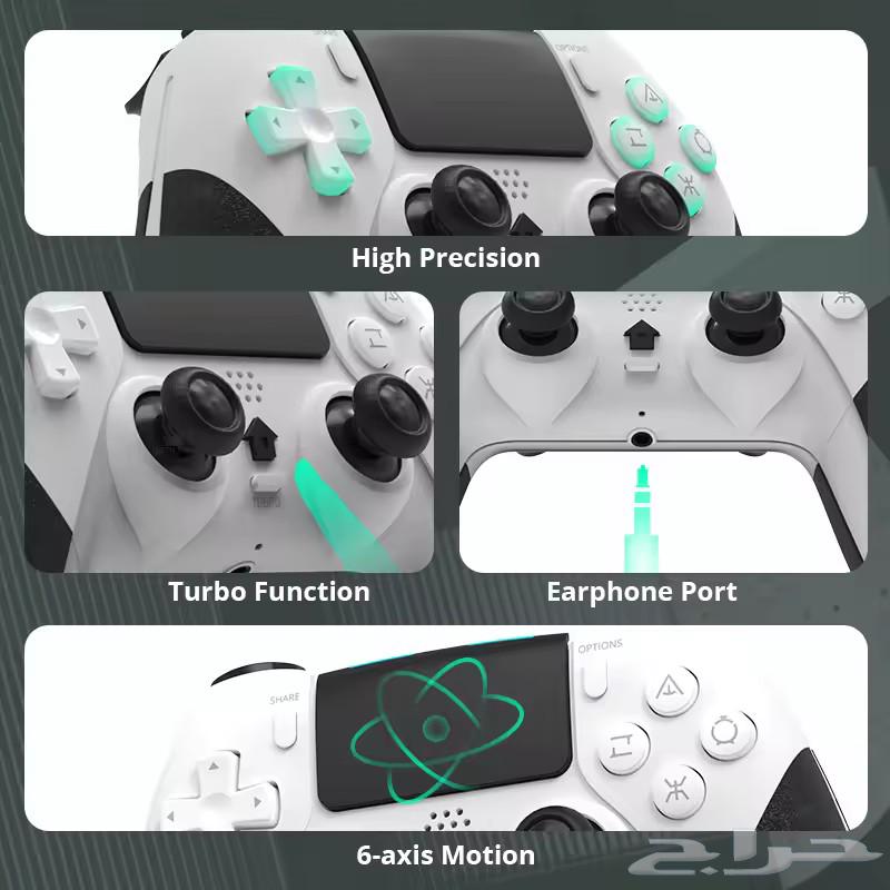وحدة تحكم لاسلكية (جويستيك) متوافقة مع PS4 وPS5   تصميم63704480827522114