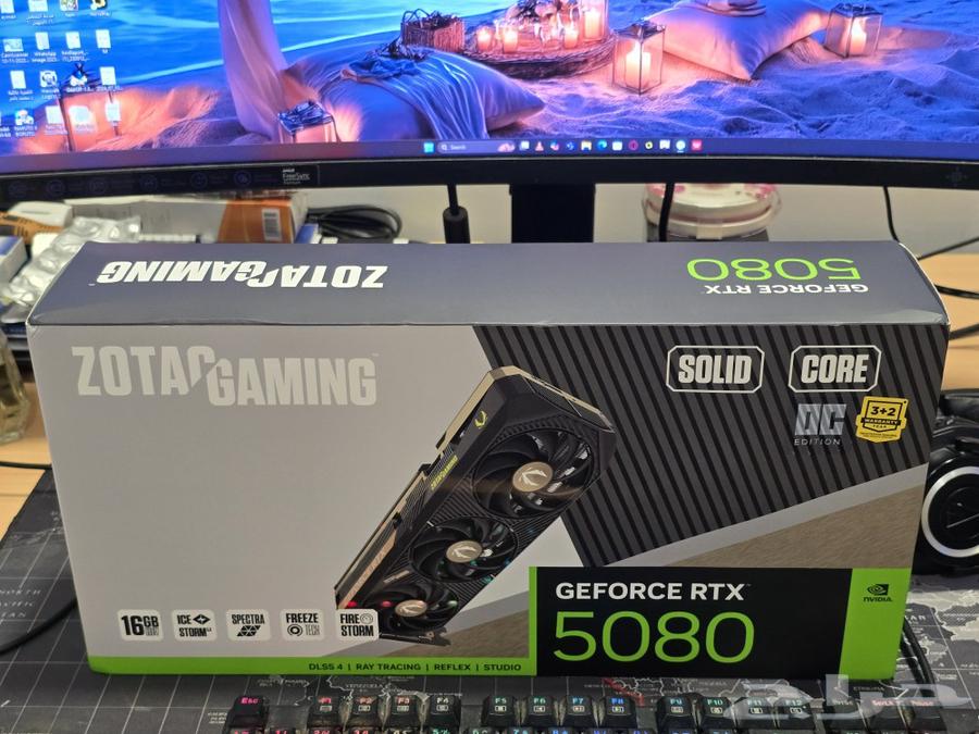 RTX 5080 OC Zotac Soild Dark Edition(جديد)63711140245890110