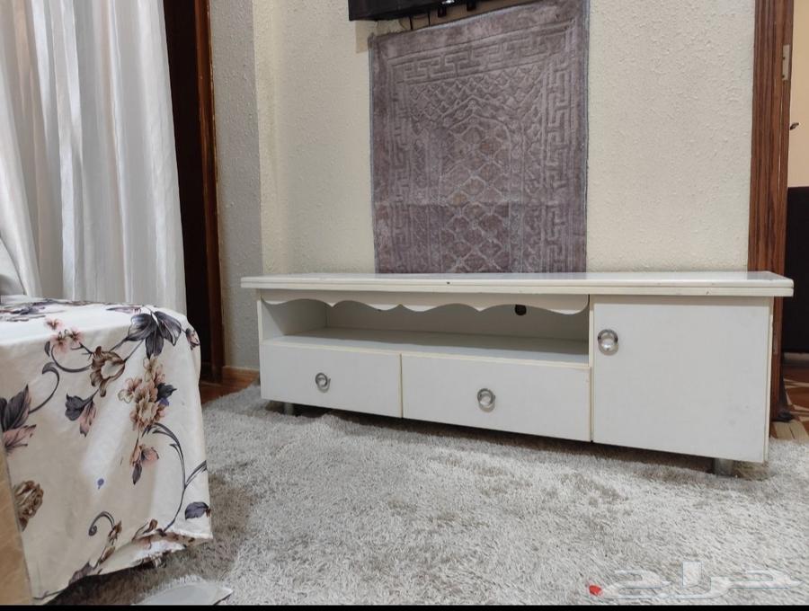 Table (TV table) clean white with storage drawers table63706757026818111
