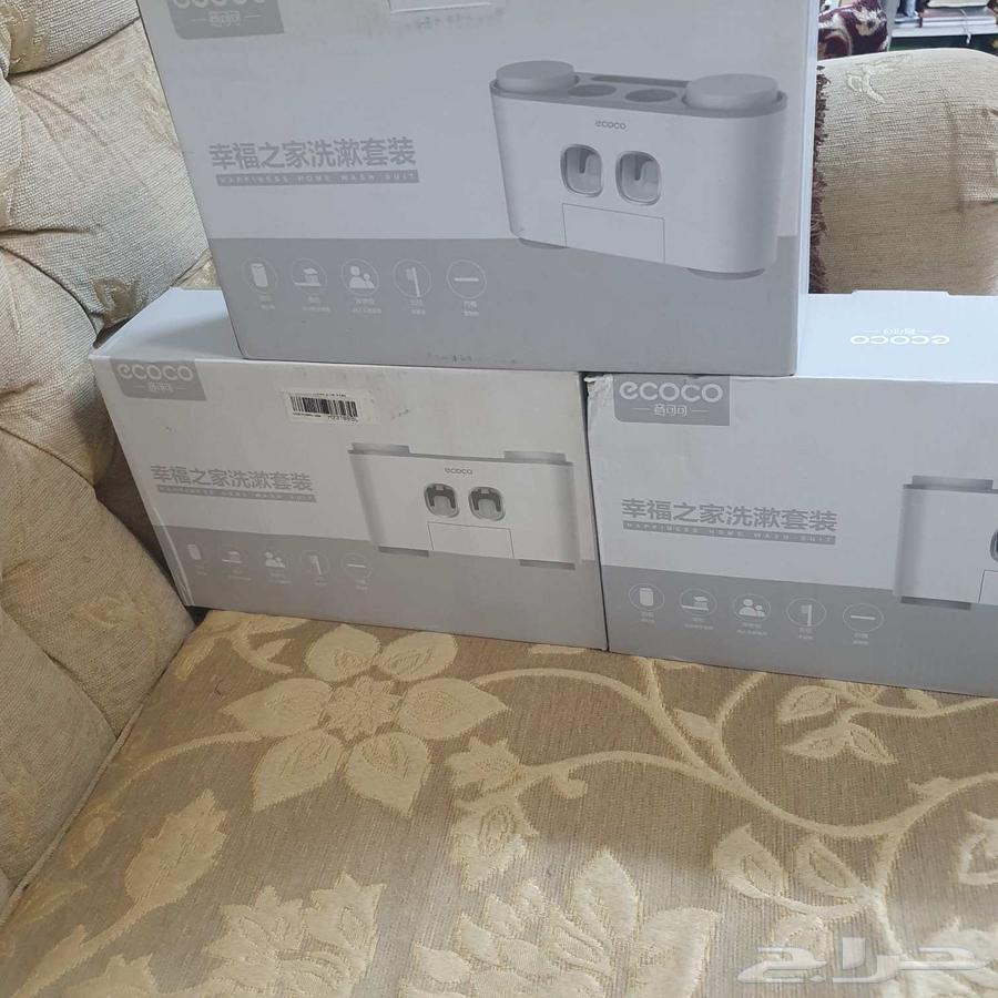 حامل فرش أسنان بلون رمادي من ايكو عدد 3 حبات63716453670530110