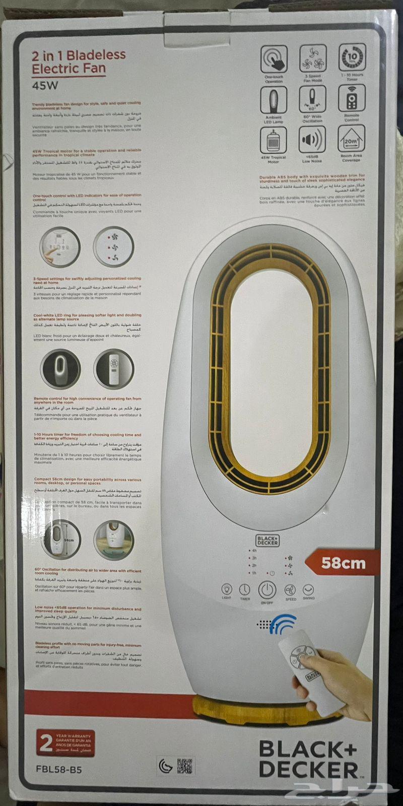 مروجه بلاكت ديكر 45W مع اضاءه و3درجات بروده ودوران جديده63716457121283111