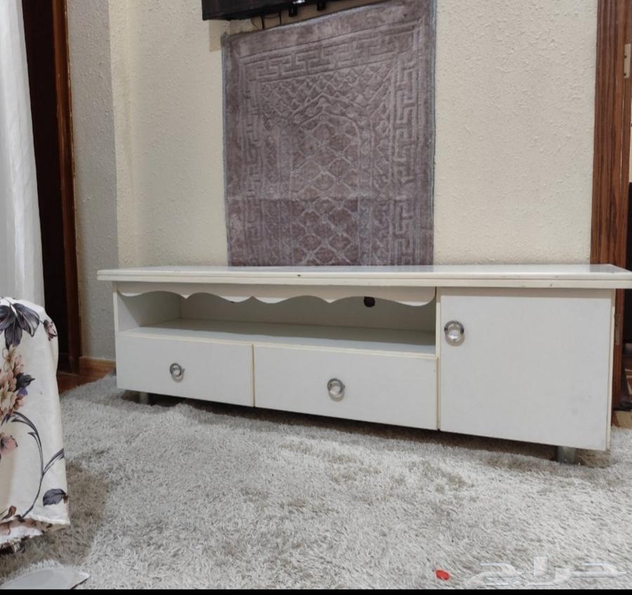 Table (TV table) clean white with storage drawers table63706757026818112