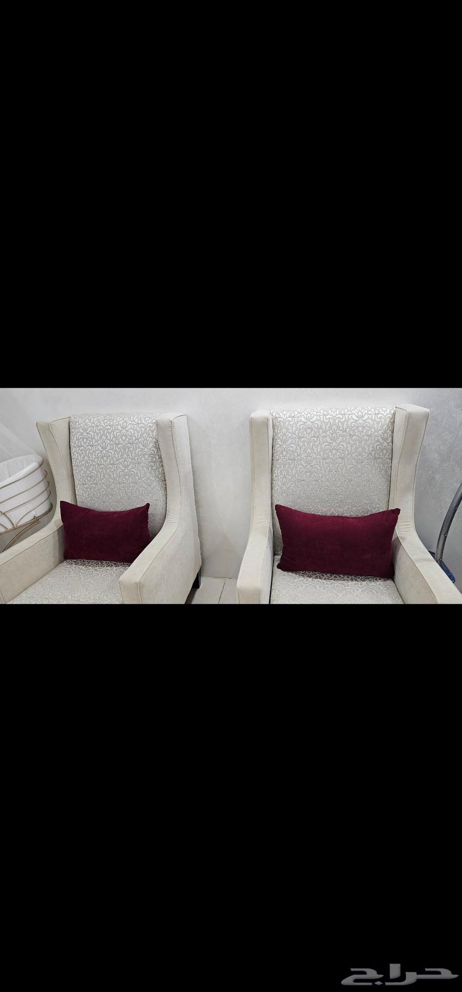 Clean sofa with tables, curtain, and mat in Jeddah63725251781762114