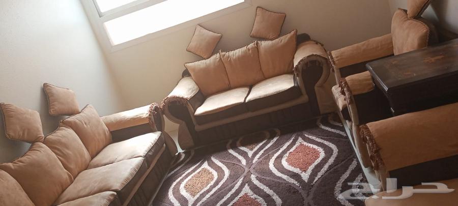 Very clean sofa, unfolds on both sides, 1 water rug, 2 tables, 2 curtains, price 80063717903257858111