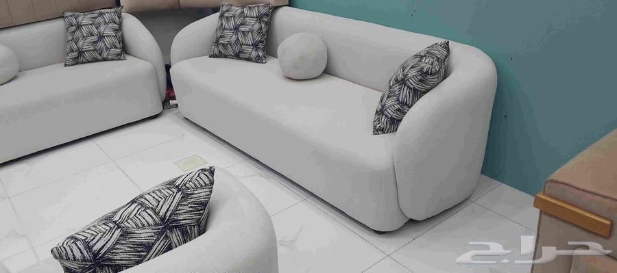 عرض خاص طقم كنب خمس قطع ثلاث كبير واثنين مفرد جاهز63725537368578111