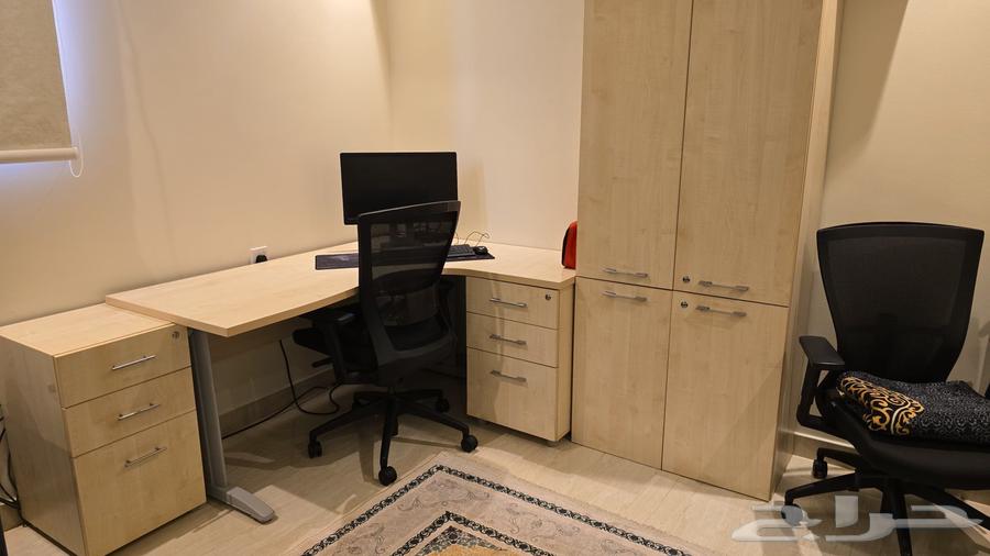 Sofa set and desk with chairs and cabinet63735086217603110