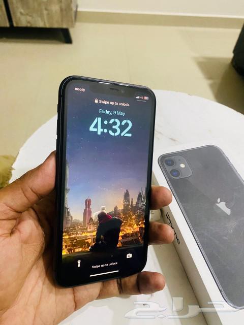 ايفون 11 عادي 128 ج بطارية 78 الجهاز نظيف جدا  مع الكرتون63735930458499111