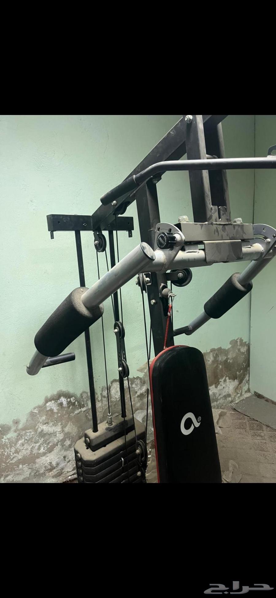 Display a multi-exercise machine including three dumbbell bags63746403424003112