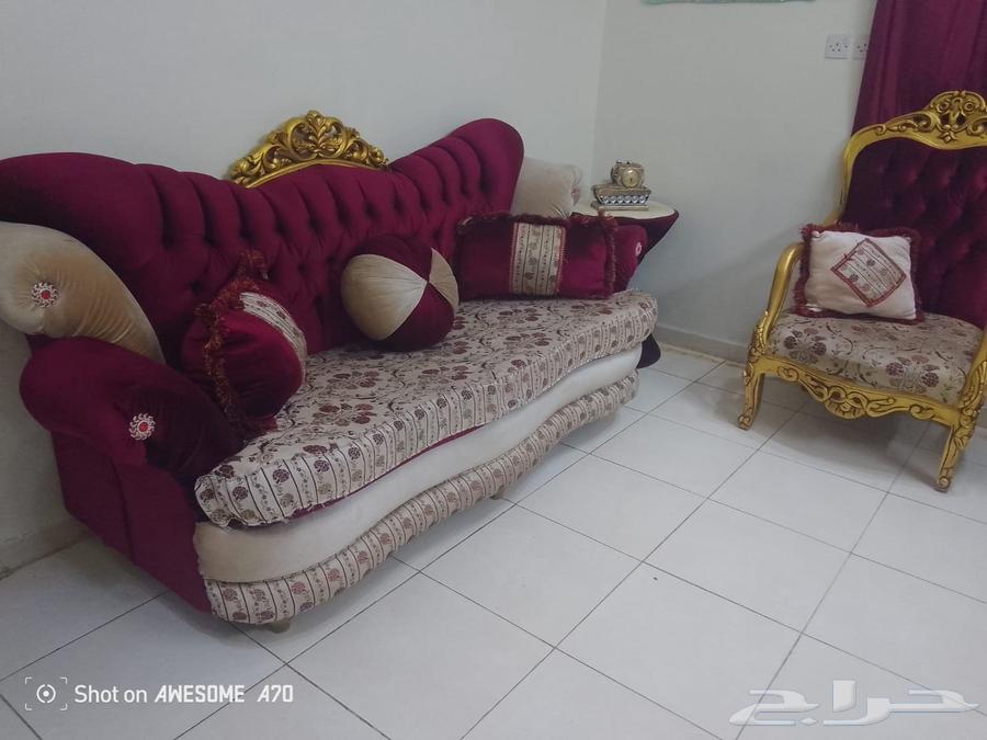 A council consisting of two Tarboush chairs and two sofas with curtains, price 350 riyals63746300966658112