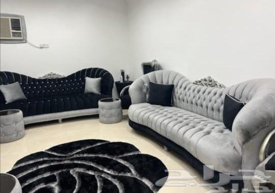 طقم كنب شبه جديد يتكون من 8 قطع معا طاولات الخدمة63743579990530111