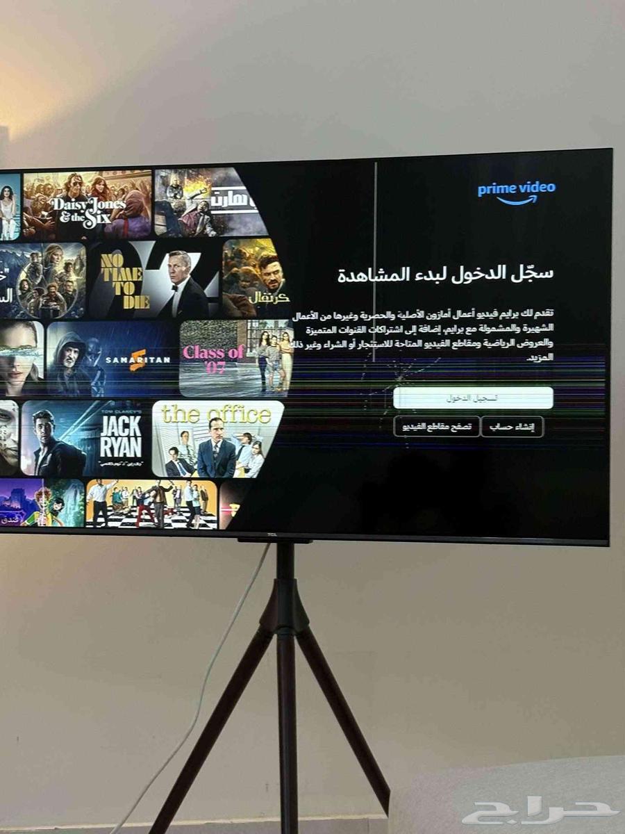 TCL 55-inch TV, as clearly seen, screen is broken63761216543362110