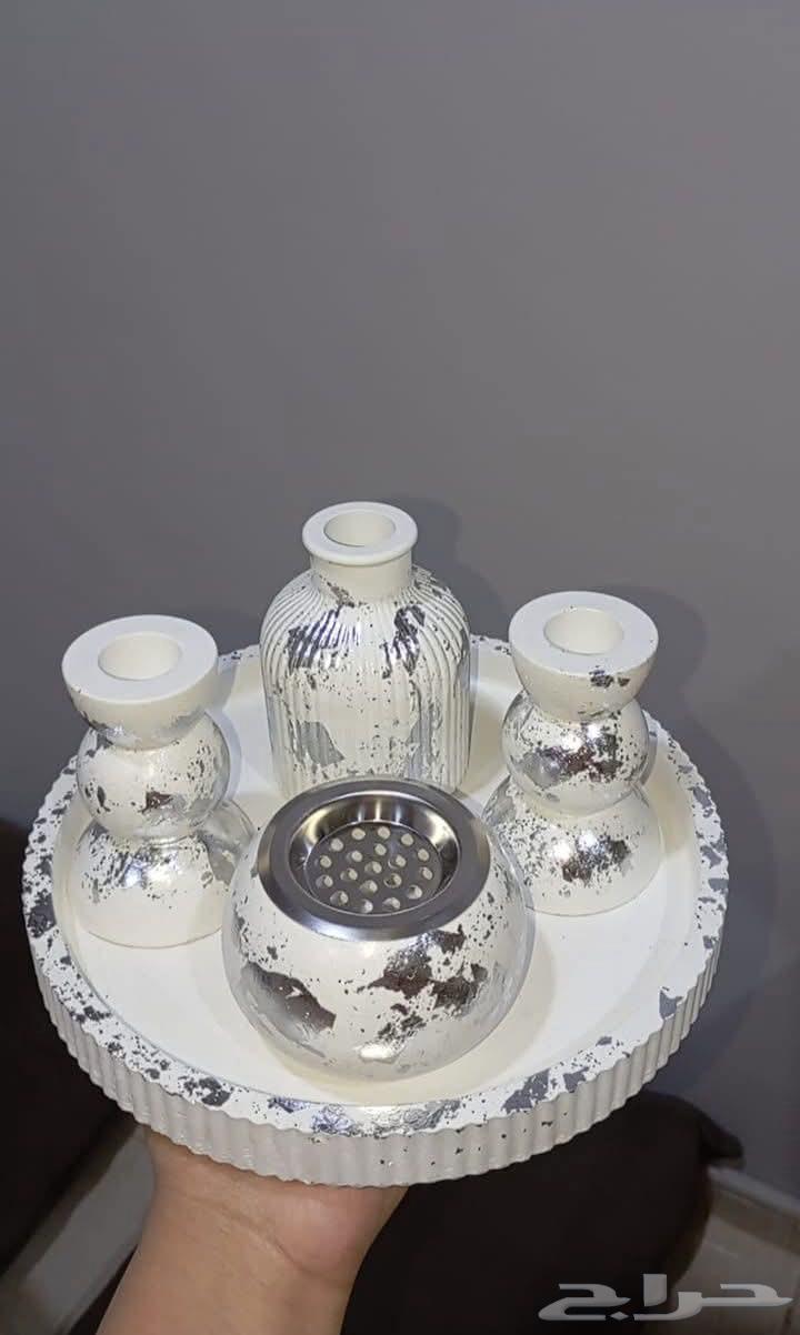 Concrete incense burner, candle holder, and vase set, handmade63750716564482110