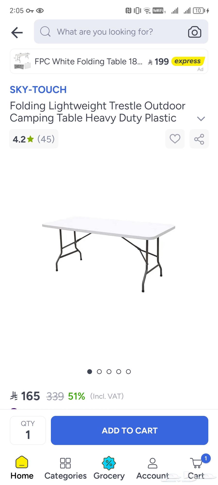 Folding Table Large and Dryer Stand63773323786115110