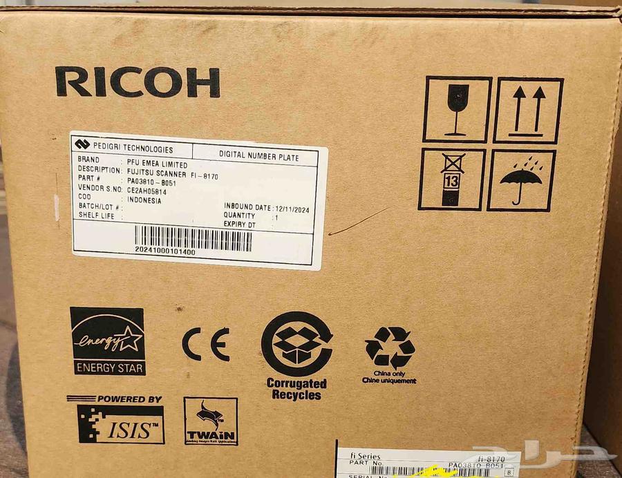 Ricoh Scanner Model fi-8170 Kodak Scanner Model S2060W63765553236355112