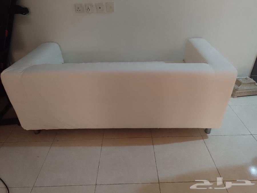 IKEA sofa like new, never used, was only for decoration with protective cover63700932409729113