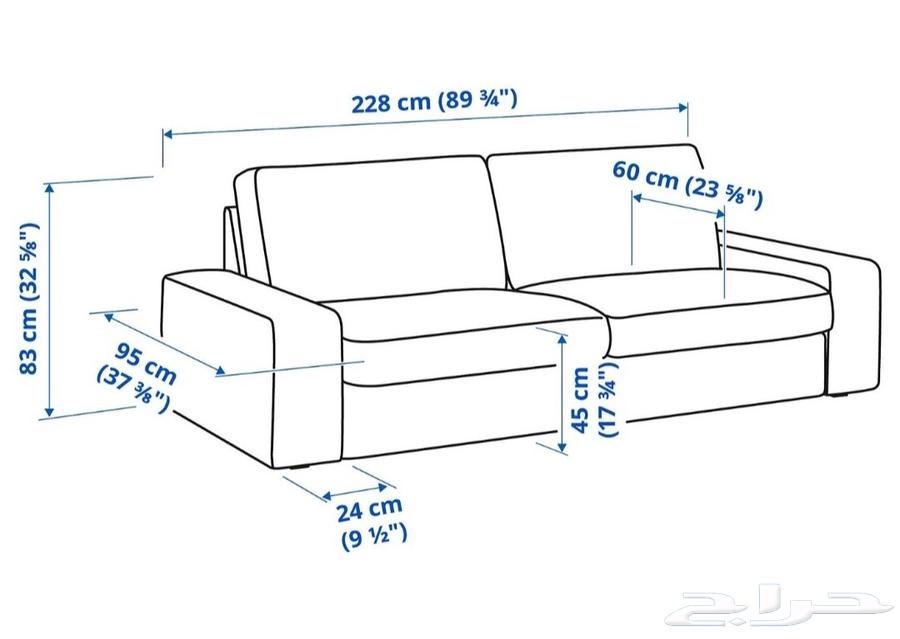 كنب ايكيا Kivik - ikea63775100409219113
