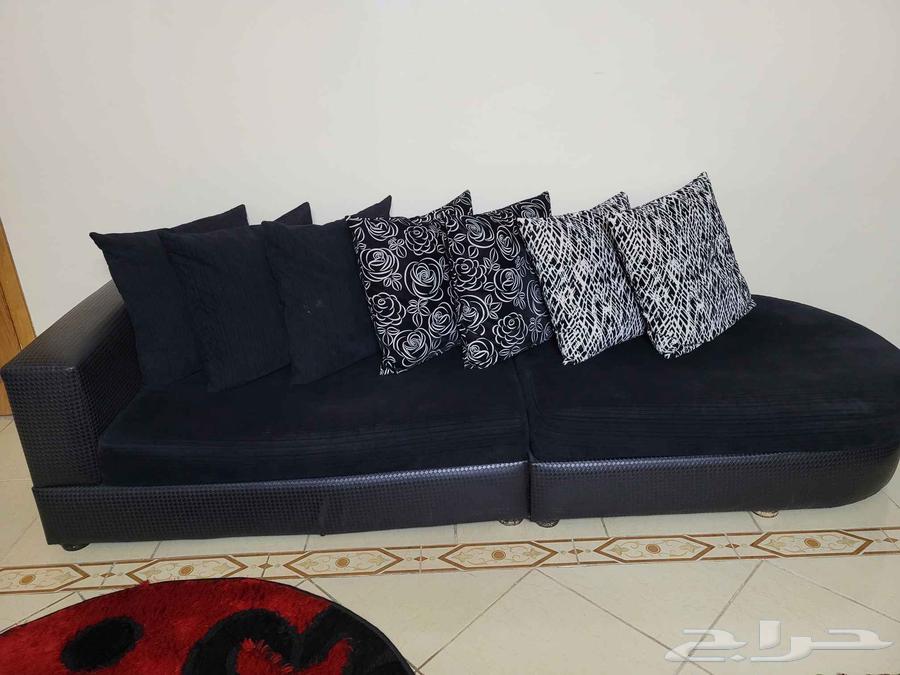 2 طقم كنب واحد اسود ولثاني رمادي63785149685890112