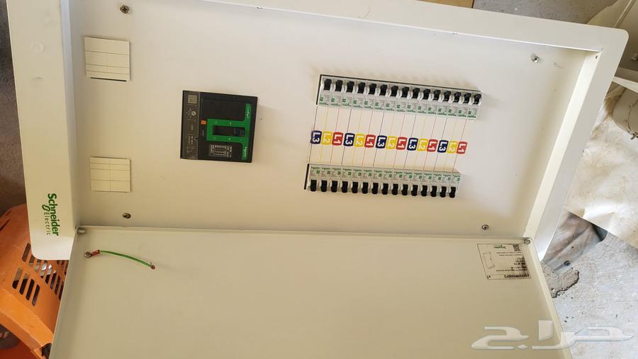 Electrical panels of Schneider and Ultra types, circuit breakers, and control panels63790874195715111