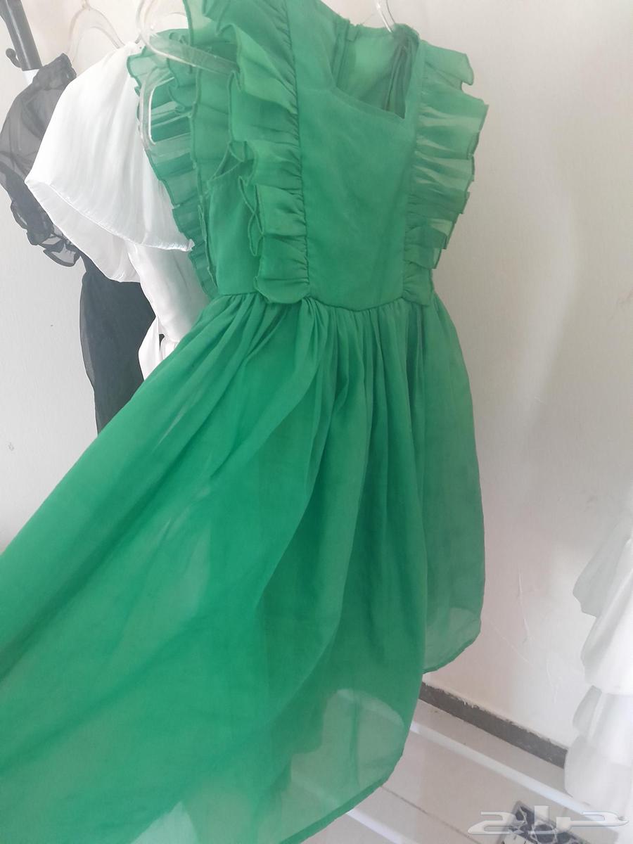 Dresses for girls' celebration and evening with 2 dresses in green color for the National Day63059642425731112