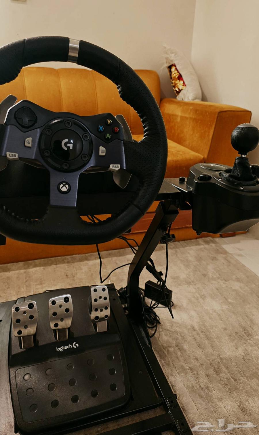Logitech G920 Driving Force Xbox with custom table and additional shifter63821923079171110