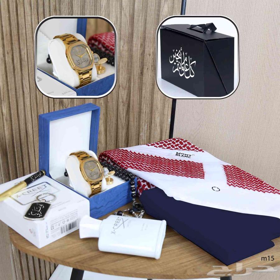 بوكس رجالي قماش.شماغ.ساعه. بوكس مميز بتصميم عالمي جوده اناقه63826557818243113