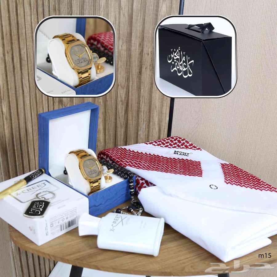 بوكس رجالي قماش.شماغ.ساعه. بوكس مميز بتصميم عالمي جوده اناقه63826557818243114