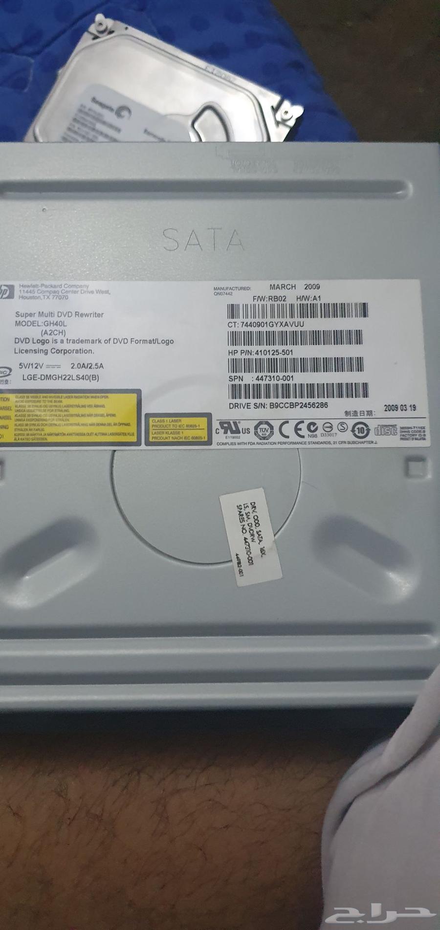 دي في دي HP Super Multi DVD Rewriter  طراز GH40L63392722414721113