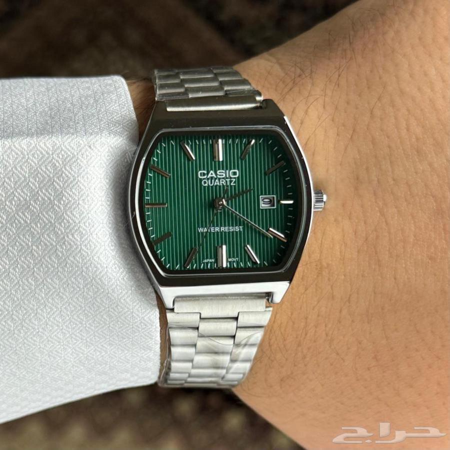 كاسيو مربع أخضر Casio Watch630158832924181119