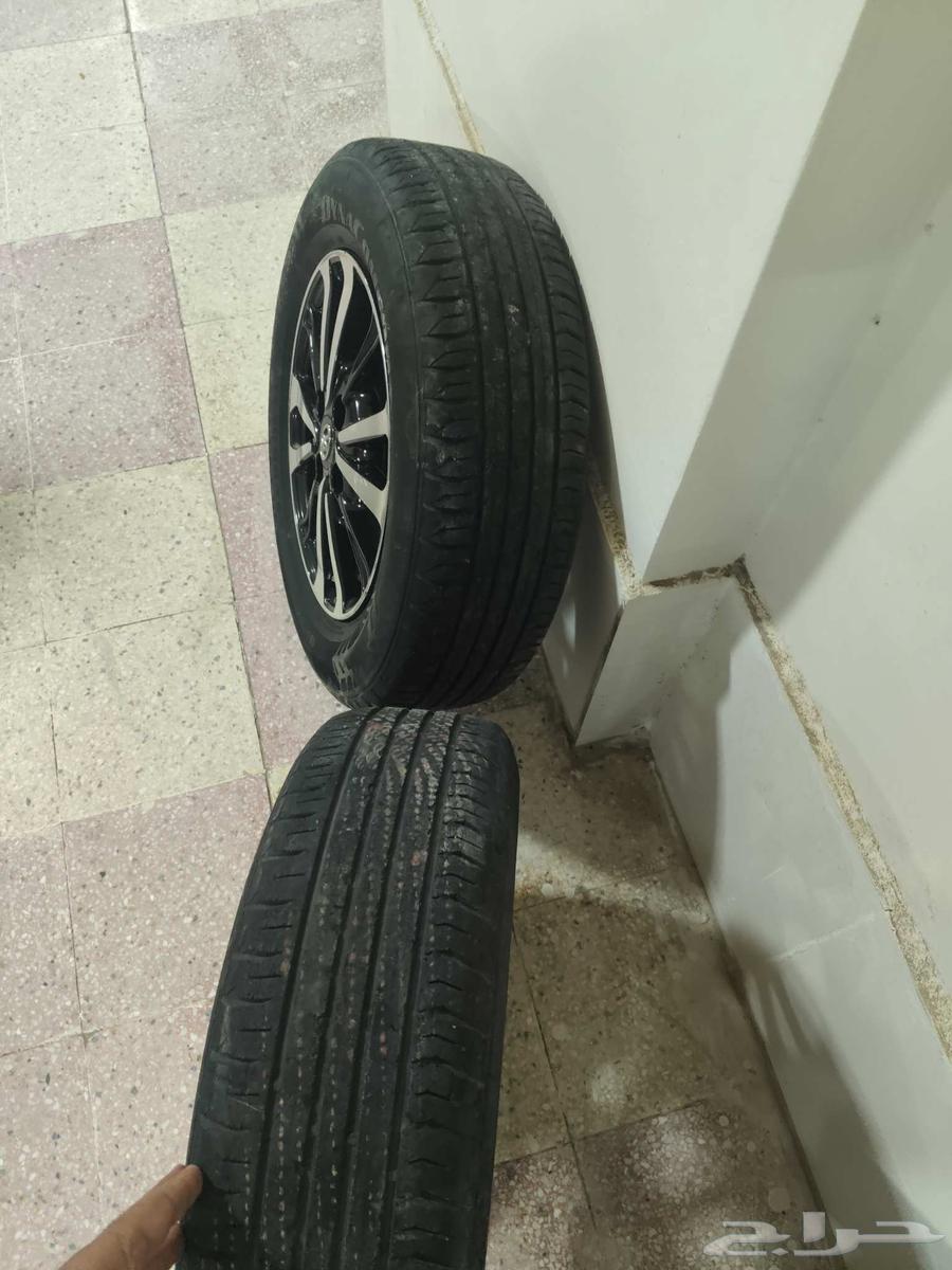 جنوط كروم يارس موديل 2022 نضيف تويوتاأصلي وكاله مقاس14 للبيع63437643183618111
