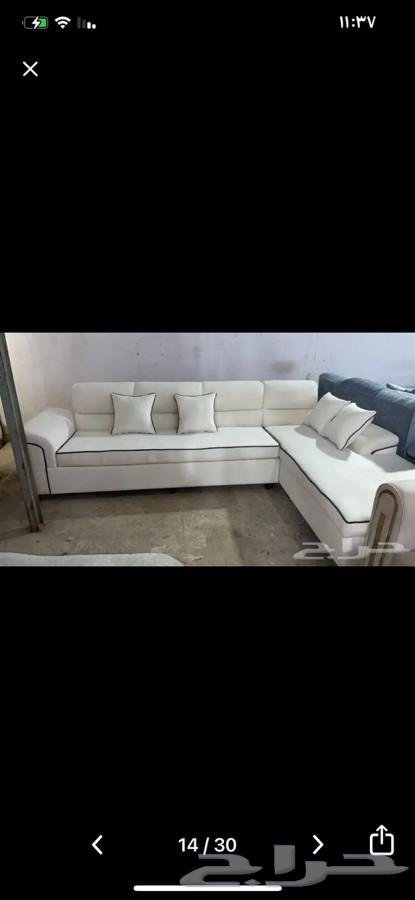 كنب جديد جاهز حرف ال و7نفر شامل التوصيل63384931603201112