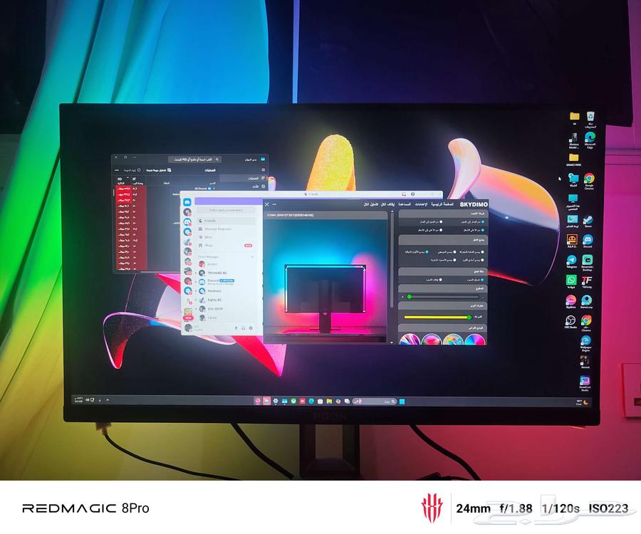 للبيع على سوم الشاشه165HZ بي سي كيبورد مايك هايبر اكس63618482597891110