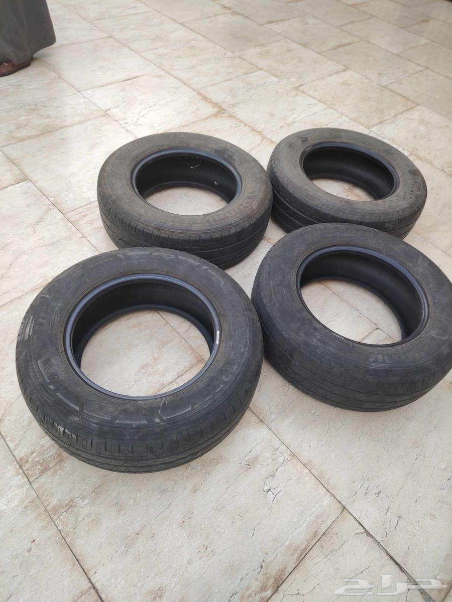 كفرات ياباني نظيفة مقاس 16 عدد 4كفرات كانت راكبه علي باص هيس64353330021121112