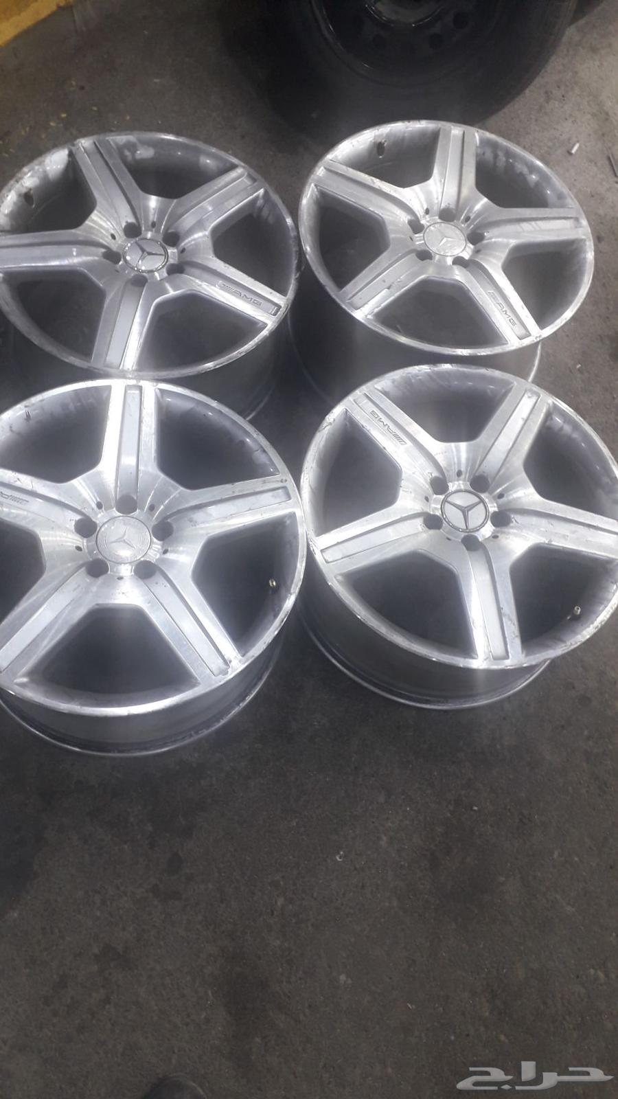 جنوط مرسديس مقاس 19 اصلي كويسه وواحد فيه تلحيم64357394288257111