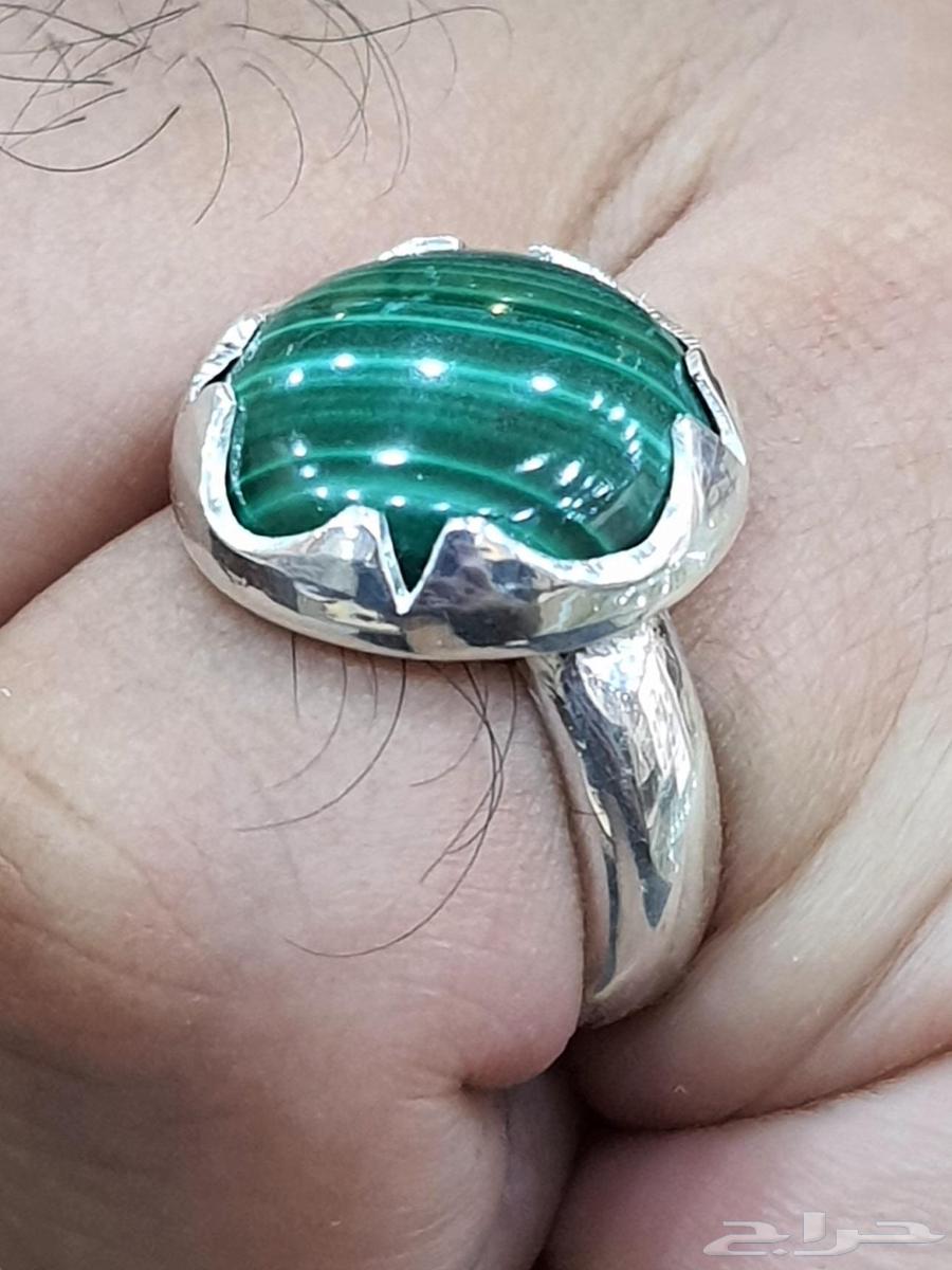 خاتم حجر الملاكايت ملكي64141914057986111