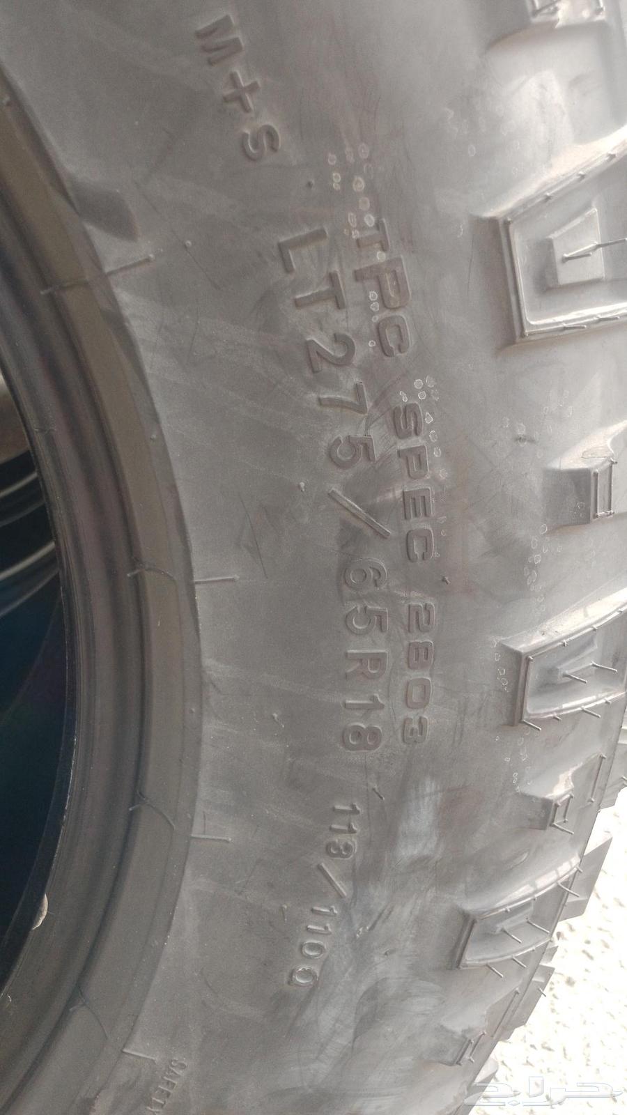 كفرات حجري مقاص 275 65 18 نضيف تاريخ 202264380595255171112