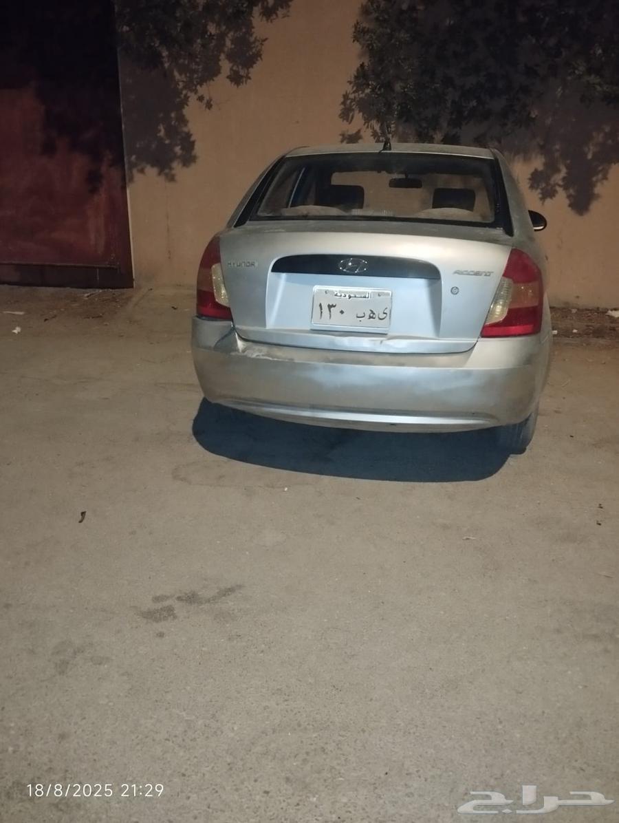 هونداي اكسنت مديل 2007جير عادي مكينه وقير شرط في تشاطيب بالش64384897086211110