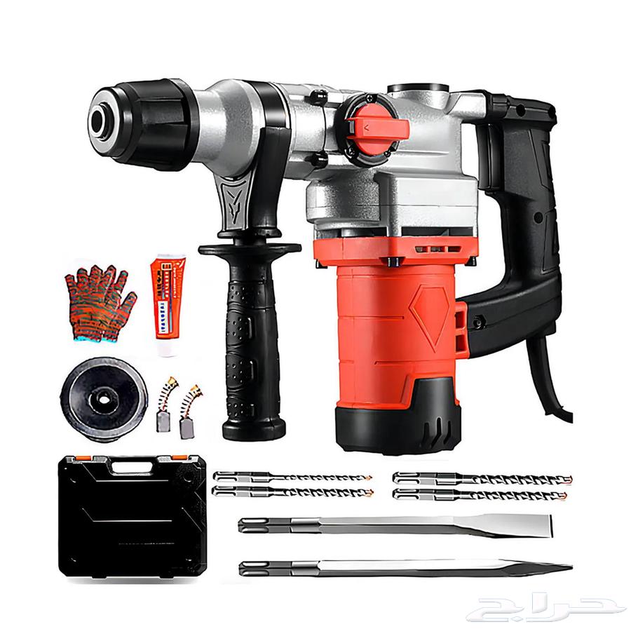 دريل مثقاب مطرقة كهربائي 1900 واط حفؤ وتكسير وفك وربط بسعر64385174776066114
