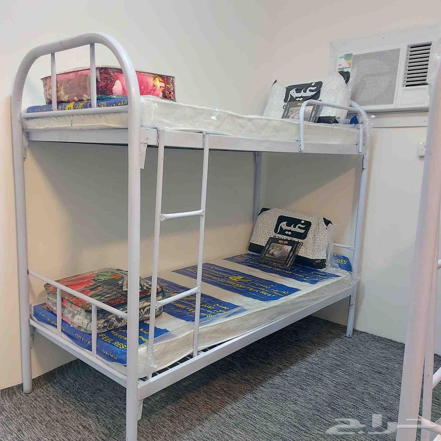 سرير حديد دورين دور واحد بطانيه مراتب مخده64157011652481110