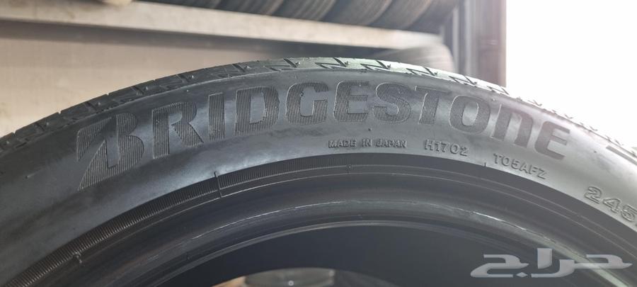 4 Piece Set of Japanese Bridgestone Tires, Size 245/45/1764381850626690113