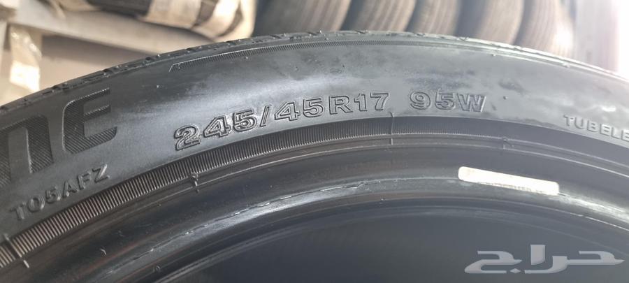 4 Piece Set of Japanese Bridgestone Tires, Size 245/45/1764381850626690111
