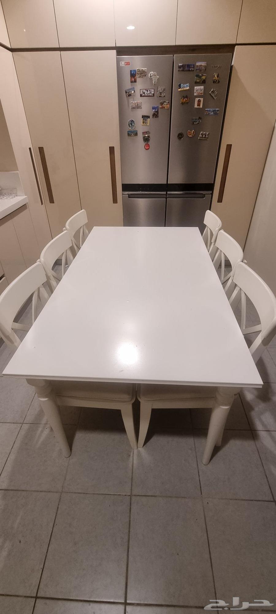 INGATORP extendable dining table with 6 chairs64146979103875111