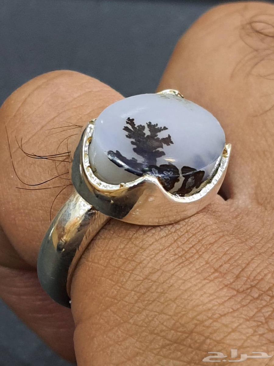 خاتم عقيق يماني شجري ملكي64193978842882111